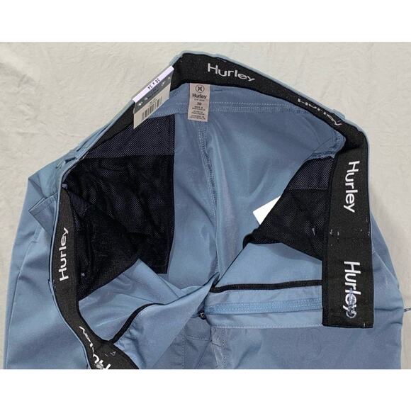 Hurley Flat Front Performance Chino Hybrid Tech Pants. Blue, Men's 30X34. NWT!! - Picture 5 of 7